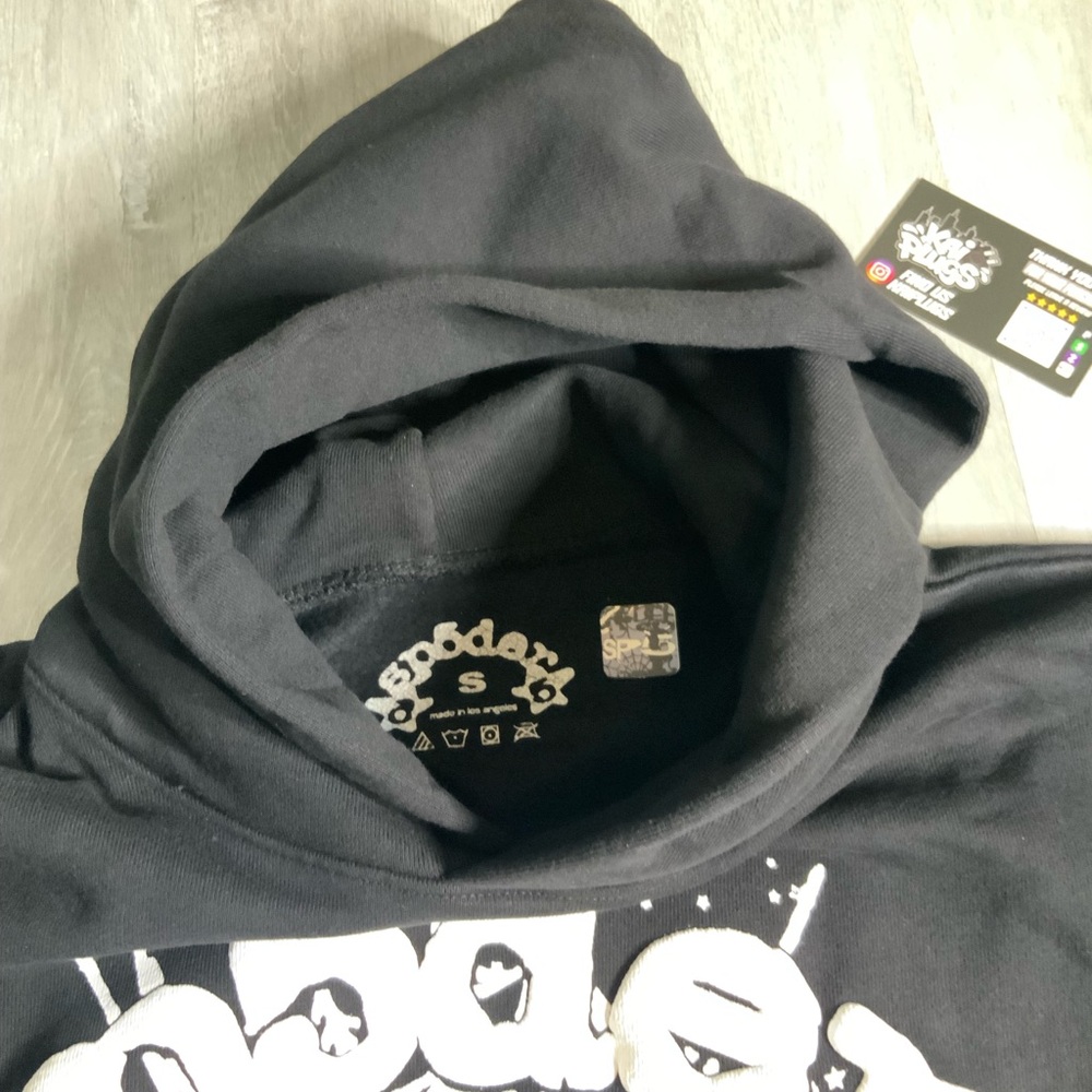 Black Sp5der Hoodie OG Web - Picture 3 of 6